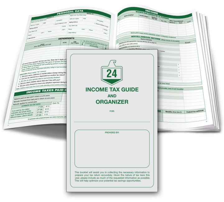 Image for item #01-200: LARGE 2024 Tax Guide And Organizer