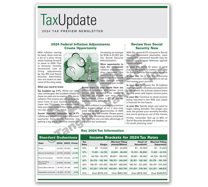 Preview Tax Update Newsletter 2024 Item 03300