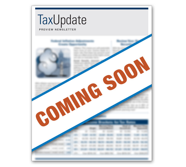 Image for item #03-300: Preview: Tax Update Newsletter 2025