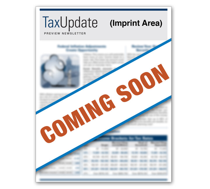 Image for item #03-301: Preview: Tax Update Newsletter 2025 - Imprinted