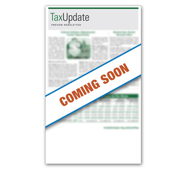 Preview Tax Update Newsletter 2025 Self Mailer Item 03350