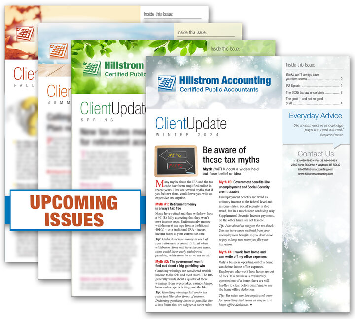 Image for item #33-451: Client Update Print Newsletter Subscription