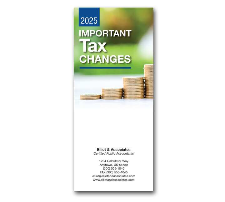 Image for item #72-071: 2025 Important Tax Changes Brochure - Imprinted(25/pk)