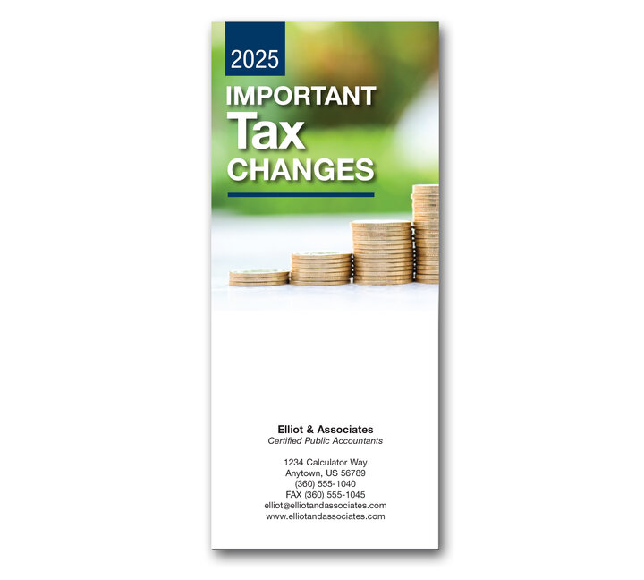 Image for item #72-071: 2025 Important Tax Changes Brochure - Imprinted(25/pk)