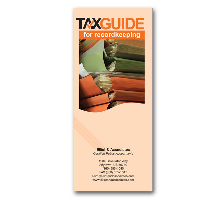 Image for item #72-2001: Tax Guide for Recordkeeping Brochure