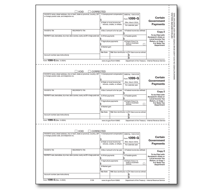 Image for item #89-5158: 1099-G Laser Copy C