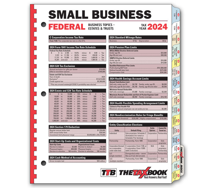 The Tax Book Small Business Edition 2024 - Item: #90-231