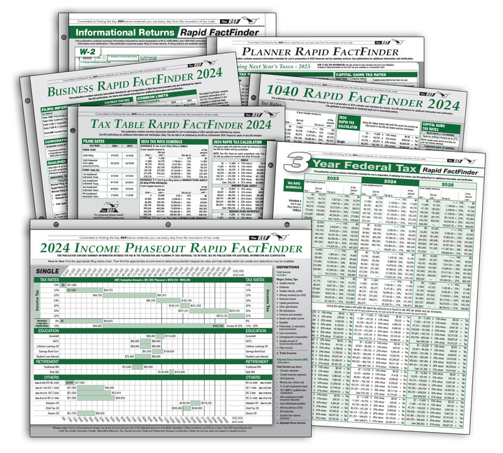 Image for item #90-399: The REF FactFinder SERIES 2024 (7 products)