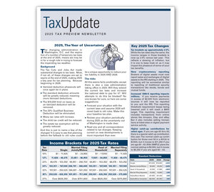 Image for item #03-300: Preview: Tax Update Newsletter 2025 - Item: #03-300