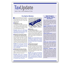 Image for item #03-800: TAX TIPS Newsletter 2024 - Item: #03-800