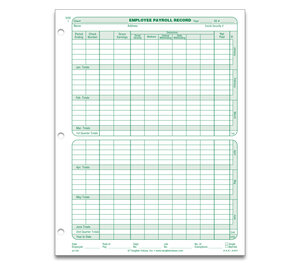 Image for item #23-100: Employee Payroll Record 25 Pack