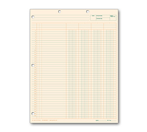 Letter Size Accounting Workpapers