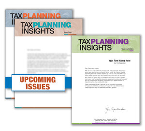 Image for item #33-331: Tax Planning Insights Letters (Subscription) - Item: #33-331