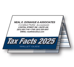 Image for item #44-101: Tax Facts Wallet Guide 2025 IMPRINTED - Item: #44-101