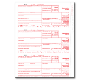 Image for item #89-5137: 1099-C Cancel of  Debt Laser Fed. Copy A - Item: #89-5137