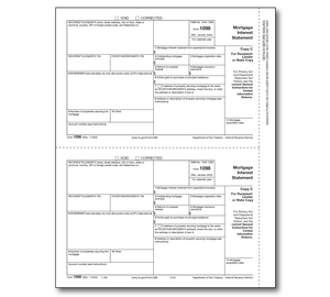 Image for item #89-5152: 1098-Mortgage Interest Laser Recipient/Lender Copy C - Item: #89-5152