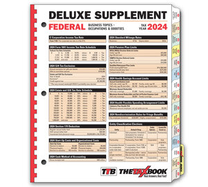 Image for item #90-210: The TaxBook Deluxe Supplement Edition 2024