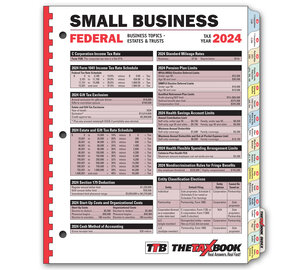 Image for item #90-231: The Tax Book Small Business Edition 2024