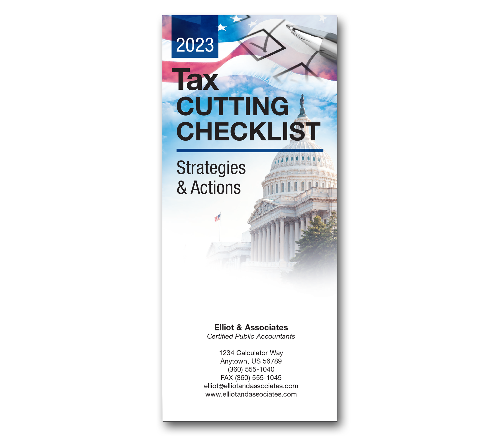 2023 Tax Cutting Checklist Brochure - Item: #72-1071