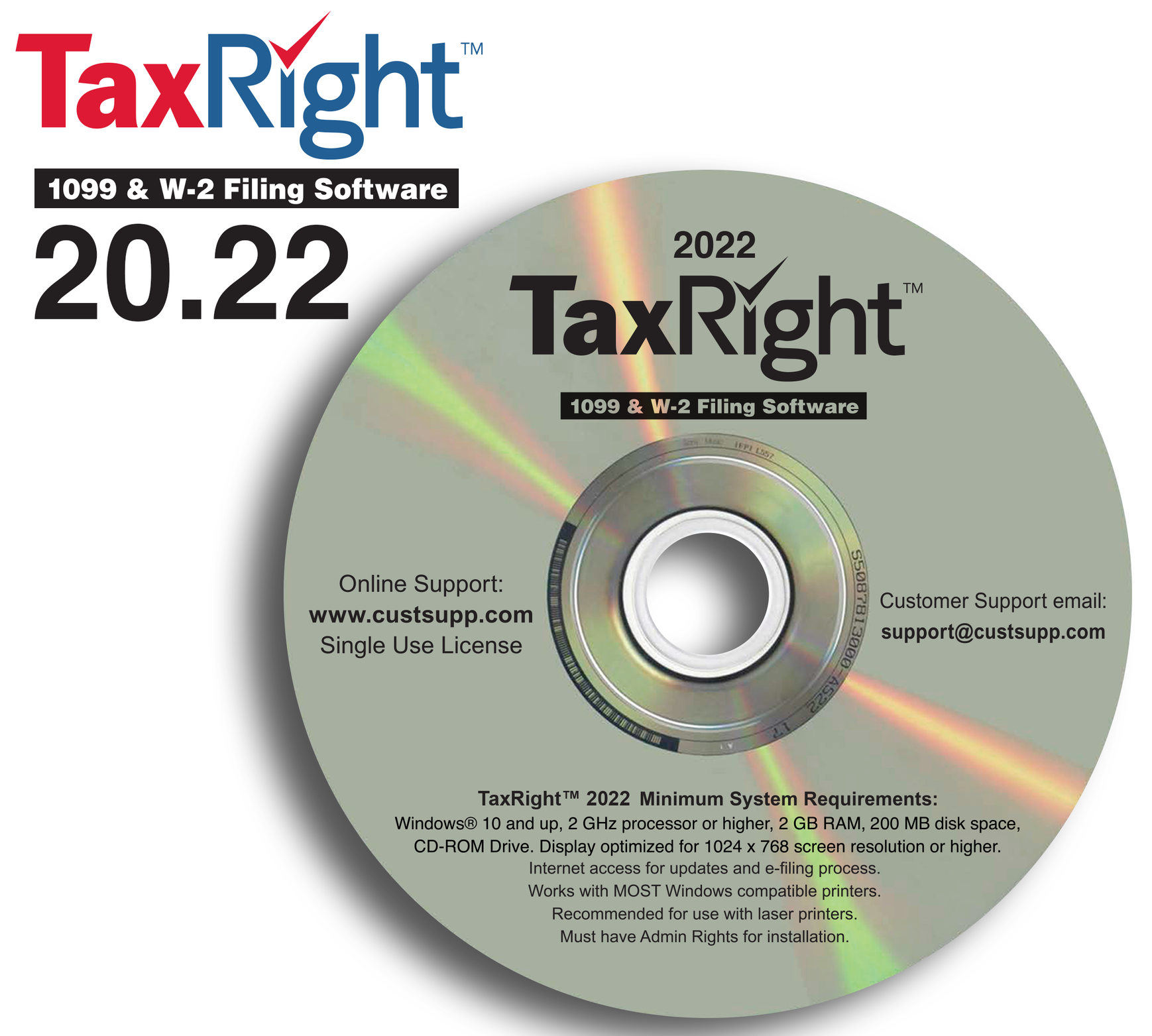 TaxRight (formerly TFP) 20.23 with Efile (CDROM) Item 9211014
